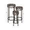 Black Metal Traditional Spiral Design Plantstand Set